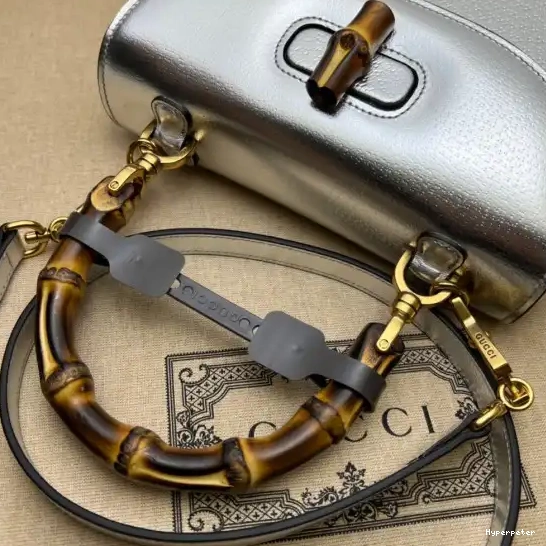 Hyper Peter Small Bamboo bag Gucci top with handle 0515